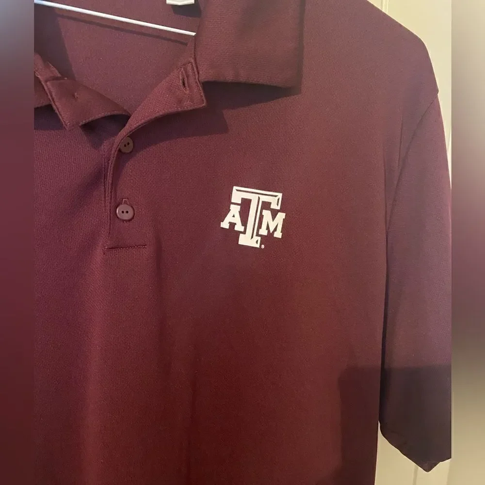 Men’s Adidas Maroon A&M Polo Shirt - Size XXL